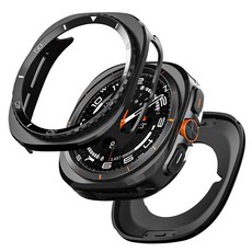별다섯 갤럭시 워치 메탈 프레임 케이스 커버, 블랙C