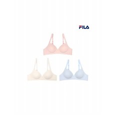 휠라 언더웨어 휠라 아웃핏 파스텔 노와이어브라 3종 택 (FI4BAG1448F_3SKU)