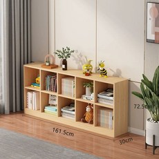 폭좁은 파티션 책장 유치원 어린이 책꽂이 거실 낮은, 1단, 깊은형2단10칸