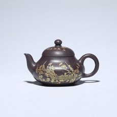 名家手工製作 原礦紫泥 宜興紫砂壺, 1個, 栗色