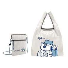 史努比 胡士托 歐拉夫 兩用購物袋 斜背包 旅行袋