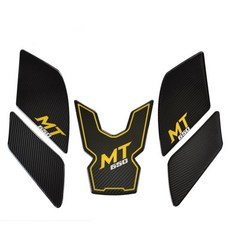 오토바이 미끄럼 방지 오일 탱크 패드 보호대 사이드 스티커, 1개, 1. 650MT - Yellow