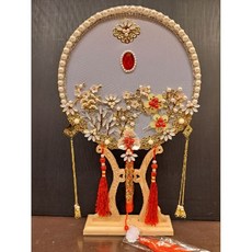 〔歡喜佛具〕手工製作 神明扇 乩身用扇 手工漂亮扇子 擺飾, 1個, C, C