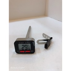 愛洛奇Tiamo 速顯電子式溫度計 附電池 精準測溫 打奶泡 烘焙 溫度測量 黑(型號:HK0442), 1個