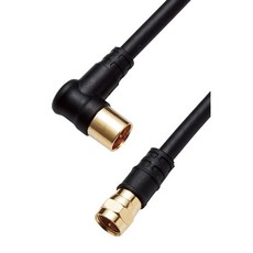 DX 안테나 가공 케이블 2m 4K/8K 3224MHz 방송 대응 4C 블랙 4JW2FLSB B, 1개, 4JW2FLSB(B)