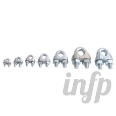 인프마켓 와이어 클립 철근클립 와이어소켓 로프소켓, 3mm, 1개