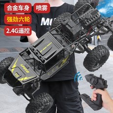 원격제어 자동차 차량 4륜구동 드리프트 장난감 대형, 45분의 즐거움을 위한 본체 배터리 1세트 + 무료 리, 6륜구동 클라이밍 블랙 스프레이 800m 제어, 1개