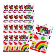 좋은 사람들 도너랜드 미니 칼라점토 25g 5색 20팩 유아용클레이 칼라클레이