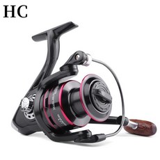 粼湖全金屬魚線輪，遠投拋竿紡車輪，海釣淡水兩用，耐用輕量化設計，釣魚愛好者首選, HC3000 金屬線杯紡車輪（標準