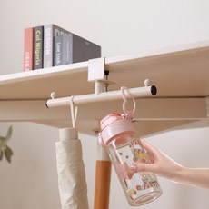 미니아틀리에 무타공 책상 양방향 가방걸이, 화이트, 1개