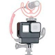 ULANZI V2 다기능 블로깅 케이스 콜드 슈 마운트 f 마이크 LED 비디오 조명 와이어 연결 가능한 프레임 하우징 쉘 케이지 액션 캠 12 11 9 7 6 5 블로그, ULANZI V2 다기능 블로깅 케이스, 콜드 슈 마운