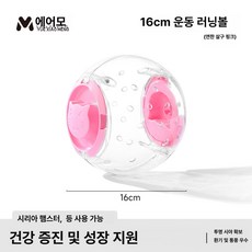 나나상점 피그미다람케이지 이동장 슈가글라이더 집 햄스터 고슴도치 앵무새 다람쥐 사육장 하우스 친칠라 피그미다람쥐 도마뱀, 1개, 16cm 핑크 러닝볼