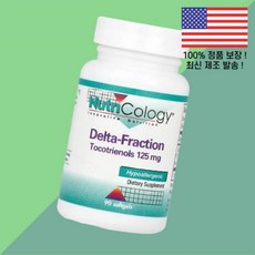뉴트리콜로지 델타 프랙션 토코트리에놀 비타민E 비타민이 125mg 90 소프트젤 캡슐 Nutricology Delta Fraction Tocotrienols Softgels