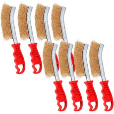 녹제거 이태리 철브러쉬 솔 쇠 철 불판 구리 철판 고기판 와이어 보니테디, 8개, 레드