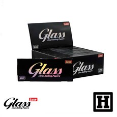 H Market 巴西原裝進口 Glass 透明捲菸紙 KS 110mm 菸紙 捲煙紙 Joint 台灣, 1盒 (24包入), 1個