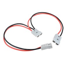 고한티 배터리 퀵 스플리터 커넥터 케이블 앤더슨 50Am 1.64피트용 12개 플러그 교체 트레일러 트럭 지게차와 호환되는 점퍼 케이블과 커넥트