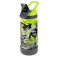 Coolgear Fire 스포츠 물컵 응축봉 tritan 소재 미국 브랜드 BPA 없는 건강재료 빨대컵 468ml, 녹색, 1개