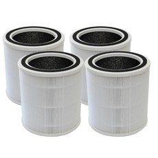 PUREBURG ECOSELF HAP604 공기 청정기와 호환되는 교체 필터 4팩 H13 HEPA 활성탄 3단계 여과 에어 클린, PUREBURG ECOSELF HAP604 공기 청정기