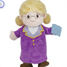 교사용교구유치원교구손인형 폴리에스터핸드퍼펫 소근육자극직업체험직업인형