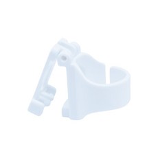 Breathe水呼吸 通用型呼吸管扣環 輕易單手操作快卸扣 適用圓形橢圓形管, 白