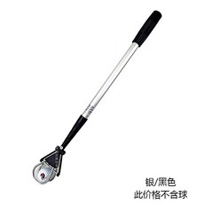 高爾夫可伸縮撿球器 鋁合金桿身 球場用品配件 3色, 1個, 银/黑色64-205cm