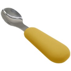 專業兒童學習湯匙 (副食品/兒童餐具), 芥末黃,湯匙, 湯匙