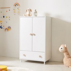 루미가구 네오수 도어 서랍 옷장 다리형 800 (착불), 크림