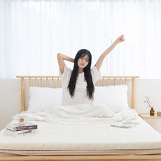 [소보루룸] 허리에좋은 3단 접이식 매트리스 바닥 침대 단단한 토퍼 6cm MS 멀티싱글