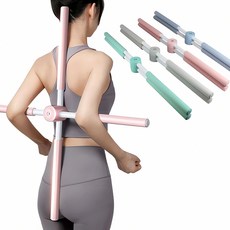 요가 십자봉 자세교정 스트레칭 밸런스 용품 기구 체형 교정 균형감각 운동 헬스 척추, 그레이