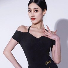 CONNY 拉丁舞服 流蘇舞裙 套裝, 黑色連體上衣,180碼 成人款62.5公斤以內穿, 黑色, 連體上衣