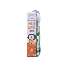 舒森 兒童牙膏 50g 超細單尖牙刷 (柳橙/草莓), 1個, 草莓