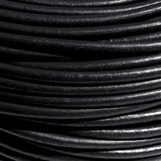 레더랑 둥근 가죽 끈 5mm 블랙 천연소가죽끈 가죽공예 가방끈 스트랩 가죽줄 가방 만들기 부자재 재료, 1개, 블랙 1m