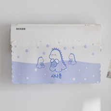 DFMEI 空調擋風簾可愛卡通絨布空調罩防風簾坐月子防直吹掛機通用遮風簾, 小恐龍戰隊(送貼):90*35cm