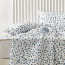 마샤홈 시원한 여름 시어서커 홑이불, 블라썸 블루