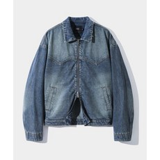 (MD PICK) 디미트리 블랙 DIMITRI BLACK 2WAY 웨스턴 데님 자켓_인디고그레이 DBD8DJ01IG 93436