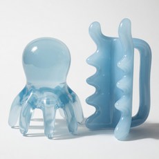 로제브 두피 괄사 마사지기 바디 승모근, 루미나 블루, 1개