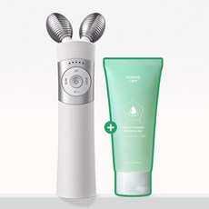 마미케어 홈케어 뷰티 디바이스 얼굴 윤곽 탄력 마사지기 EMS 브이쎄라 + 부스팅젤, 화이트