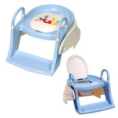 @企鵝寶貝@培寶 兩段式 階梯 學習馬桶、便器@ 無超取 @, 藍色