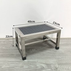 스테인리스 스틸 발판 스텝 계단 다단 사다리 제품 다용도 미끄럼방지 작업대 안전용품 스텐사다리 안전, 1.두꺼운 스테인리스 단층