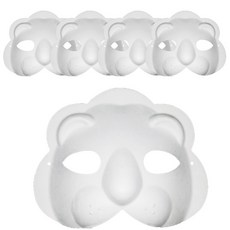 키득키득 종이탈 사자 고무줄포함, 5개, 단일