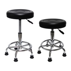 포네라 빵스툴 고정형 유압식 높이조절 아일랜드 바텐의자 병원 진료실 실험실 보조의자, 1개, 블랙