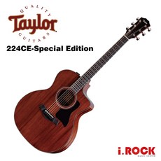 Taylor 224ce-SE 特別版桃花心木面單板民謠吉他 電木吉他 公司貨【i.ROCK 愛樂客樂器】, 1個, 桃花心木