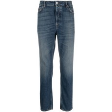 디파트먼트5 로고 아플리케 슬림 핏 진