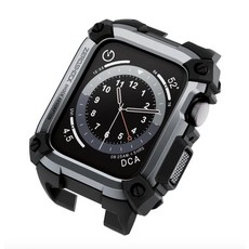 ELECOM ZEROSHOCK Apple Watch 保護殼, 銀色-ELAW44CSZEROSV, 1個