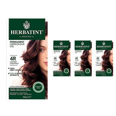 허버틴트 퍼머넌트 헤어컬러 젤 135ml, Copper Chestnut, 4개