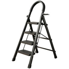 사다리 발판사다리 접이식사다리 블랙 4단/5단/6단, 1개