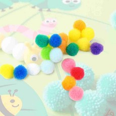 10mm 폼폼이 만들기 재료 공예 소품 악세사리재료, 빨강