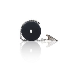 보청기 휴대용 케이스 블랙 초소형 원형 체인 클립형 - 충격방지 쿠션내장 국산 정품, 1개, 보청기 케이스 블랙