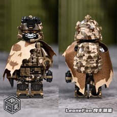 leonefon 밀리터리 고스트 특수부대 미니피규어 빌딩 블록 저격수 정찰 공병 공격 지휘, 델타 포스 (무기 케이스 포함)
