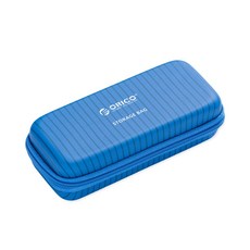 오리코 M.2 SSD 정전기방지 생활방수 충격보호 제품고정밴드 하드 파우치 블루, PWFM2(블루), 1개